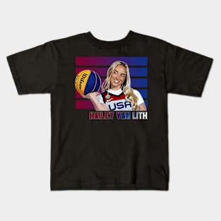 Hailey Van Lith Usa Kids T-Shirt